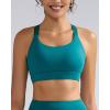 RUNNING GIRL Sports Bras for Women High Support, Adjustable Straps Hook Back Sports Bras for Women with Sewn in Pads(Storm Teal)