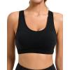 RUNNING GIRL Sports Bras for Women High Support Moulded Cup High Impact Sports Bras Racerback Workout Running Yoga Bra(3045 Black)