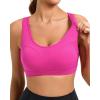 RUNNING GIRL Sports Bras for Women High Support Moulded Cup High Impact Sports Bras Racerback Workout Running Yoga Bra(3045 Hot Pink)