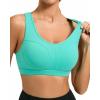 RUNNING GIRL Sports Bras for Women High Support Moulded Cup High Impact Sports Bras Racerback Workout Running Yoga Bra(3045 Lake Green)