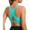RUNNING GIRL Sports Bras for Women High Support Moulded Cup High Impact Sports Bras Racerback Workout Running Yoga Bra(3045 Lake Green)