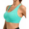 RUNNING GIRL Sports Bras for Women High Support Moulded Cup High Impact Sports Bras Racerback Workout Running Yoga Bra(3045 Lake Green)