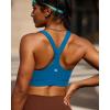 RUNNING GIRL Sports Bras for Women High Support Moulded Cup High Impact Sports Bras Racerback Workout Running Yoga Bra(A-blue)