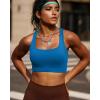 RUNNING GIRL Sports Bras for Women High Support Moulded Cup High Impact Sports Bras Racerback Workout Running Yoga Bra(A-blue)