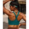 RUNNING GIRL Sports Bras for Women High Support Moulded Cup High Impact Sports Bras Racerback Workout Running Yoga Bra(A-storm Teal)