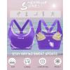 RUNNING GIRL Sports Bras for Women High Support Moulded Cup High Impact Sports Bras Racerback Workout Running Yoga Bra(A-violet)