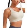 RUNNING GIRL Sports Bras for Women High Support Moulded Cup High Impact Sports Bras Racerback Workout Running Yoga Bra(Mica)