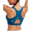 RUNNING GIRL Sports Bras for Women High Support Moulded Cup High Impact Sports Bras Racerback Workout Running Yoga Bra(Navy)