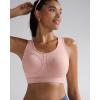 RUNNING GIRL Sports Bras for Women High Support Moulded Cup High Impact Sports Bras Racerback Workout Running Yoga Bra(Pink Peony)