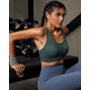 RUNNING GIRL Sports Bras for Women High Support Moulded Cup High Impact Sports Bras Racerback Workout Running Yoga Bra(Sage Green)