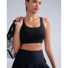 RUNNING GIRL Sports Bras for Women High Support,Adjustable Racerback Molded Cup Sports Bra Yoga Athletic Workout Bra(Black)