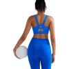 RUNNING GIRL Sports Bras for Women High Support,Adjustable Racerback Molded Cup Sports Bra Yoga Athletic Workout Bra(Blue)