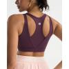 RUNNING GIRL Sports Bras for Women High Support,Molded Cup High Impact Sports Bra Racerback Workout Yoga Running Bra(Deep Purple)