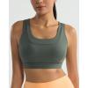 RUNNING GIRL Sports Bras for Women High Support,Molded Cup High Impact Sports Bra Racerback Workout Yoga Running Bra(Grey Sage)