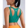 RUNNING GIRL Sports Bras for Women High Support,Molded Cup High Impact Sports Bra Racerback Workout Yoga Running Bra(Teal Green)