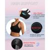 RUNNING GIRL Sports Bras for Women High Support,Racerback High Impact Grey Sports Bra Moulded Cup Workout Bra Push up(Z-black)