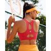 RUNNING GIRL Sports Bras for Women High Support,Racerback Molded Cup Sports Bra with Sewn in Pads Workout Running Bra(A-red)