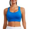 RUNNING GIRL Sports Bras for Women High Support,Racerback Molded Cup Sports Bra with Sewn in Pads Workout Running Bra(A-royal Blue)