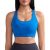 RUNNING GIRL Sports Bras for Women High Support,Racerback Molded Cup Sports Bra with Sewn in Pads Workout Running Bra(B-royal Blue)