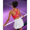 RUNNING GIRL Sports Bras for Women High Support,Racerback Molded Cup Sports Bra with Sewn in Pads(A-deep Red)