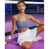RUNNING GIRL Sports Bras for Women High Support,Racerback Molded Cup Sports Bra with Sewn in Pads(A-lavender Purple)