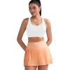 RUNNING GIRL Sports Bras for Women High Support,Racerback Molded Cup Sports Bra with Sewn in Pads(A-white)
