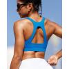 RUNNING GIRL Sports Bras for Women High Support,Racerback Molded Cup Sports Bra with Sewn in Pads(B-blue)