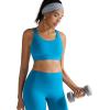RUNNING GIRL Sports Bras for Women High Support,Racerback Molded Cup Sports Bra with Sewn in Pads(B-brilliant Blue)