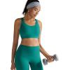 RUNNING GIRL Sports Bras for Women High Support,Racerback Molded Cup Sports Bra with Sewn in Pads(B-green)