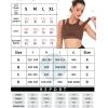 RUNNING GIRL Sports Bras for Women High Support,Seamless Ribbed Longline High Neck Sports Bra Racerback Padded Crop Top Yoga(Brown)