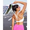 RUNNING GIRL Sports Bras for Women Medium Support, Criss-Cross Strappy Sports Bra Workout Yoga Bra with Removable Cups(White)