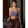 RUNNING GIRL Sports Bras for Women, Molded Cup High Impact Sports Bra Workout Bras for Women High Support Racerback(A-purple)