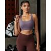 RUNNING GIRL Sports Bras for Women, Molded Cup High Impact Sports Bra Workout Bras for Women High Support Racerback(A-purple)