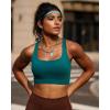 RUNNING GIRL Sports Bras for Women, Molded Cup High Impact Sports Bra Workout Bras for Women High Support Racerback(A-storm Teal)