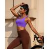 RUNNING GIRL Sports Bras for Women, Molded Cup High Impact Sports Bra Workout Bras for Women High Support Racerback(A-violet)