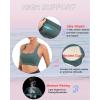 RUNNING GIRL Sports Bras for Women, Molded Cup High Impact Sports Bra Workout Bras for Women High Support Racerback(B-ash Green)