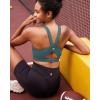 RUNNING GIRL Sports Bras for Women, Molded Cup High Impact Sports Bra Workout Bras for Women High Support Racerback(B-ash Green)