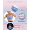 RUNNING GIRL Sports Bras for Women, Molded Cup High Impact Sports Bra Workout Bras for Women High Support Racerback(B-light Blue)