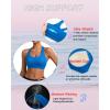 RUNNING GIRL Sports Bras for Women, Molded Cup High Impact Sports Bra Workout Bras for Women High Support Racerback(D-cerulean Blue)