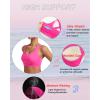 RUNNING GIRL Sports Bras for Women, Molded Cup High Impact Sports Bra Workout Bras for Women High Support Racerback(D-hot Pink)