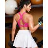 RUNNING GIRL Sports Bras for Women, Molded Cup High Impact Sports Bra Workout Bras for Women High Support Racerback(D-hot Pink)
