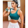 RUNNING GIRL Sports Bras for Women, Molded Cup High Impact Sports Bra Workout Bras for Women High Support Racerback(D-storm Teal)