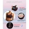 RUNNING GIRL Sports Bras for Women, Molded Cup High Impact Sports Bra Workout Bras for Women High Support Racerback(D-taupe)