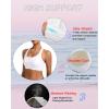 RUNNING GIRL Sports Bras for Women, Molded Cup High Impact Sports Bra Workout Bras for Women High Support Racerback(D-white)