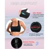 RUNNING GIRL Sports Bras for Women, Molded Cup High Impact Sports Bra Workout Bras for Women High Support Racerback(G-black)
