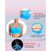 RUNNING GIRL Sports Bras for Women, Molded Cup High Impact Sports Bra Workout Bras for Women High Support Racerback(G-bright Blue)