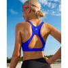 RUNNING GIRL Sports Bras for Women, Molded Cup High Impact Sports Bra Workout Bras for Women High Support Racerback(G-cerulean Blue)