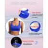 RUNNING GIRL Sports Bras for Women, Molded Cup High Impact Sports Bra Workout Bras for Women High Support Racerback(G-cerulean Blue)