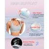 RUNNING GIRL Sports Bras for Women, Molded Cup High Impact Sports Bra Workout Bras for Women High Support Racerback(G-icy Grey)