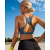 RUNNING GIRL Sports Bras for Women, Molded Cup High Impact Sports Bra Workout Bras for Women High Support Racerback(G-navy Blue)